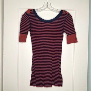 Marc by Marc Jacobs | Red-Navy Multi-Stripe Sweater